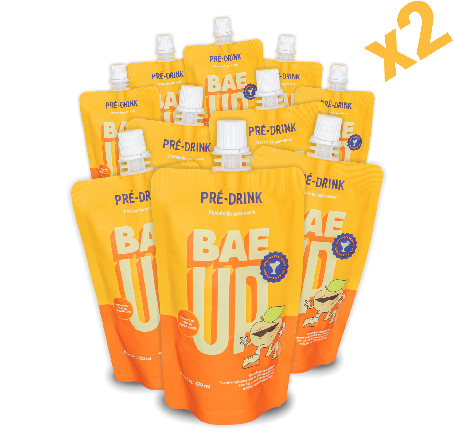 Kit de 20 Bae Up, suco de pera coreana bom para ressaca.